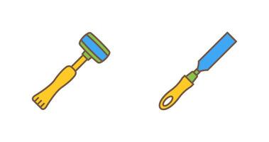 Sledgehmmer and Chisel Icon vector