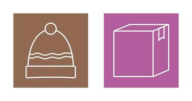 Hat and Box Icon vector