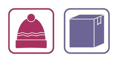 Hat and Box Icon vector