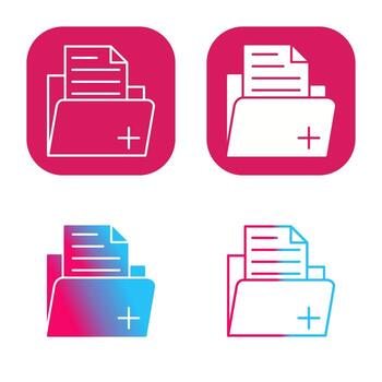 icono de vector de carpeta