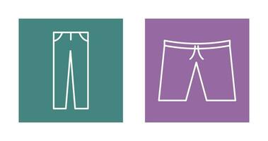 Pants and Shorts  Icon vector