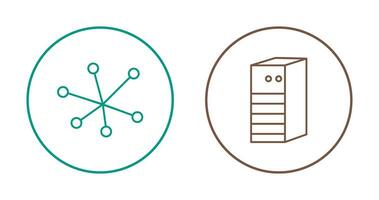 Internet and Server Network Icon vector