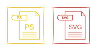 PS and SVG Icon vector