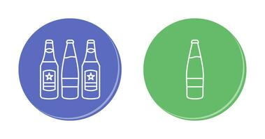 Beer Bottles and alcohol Icon vector