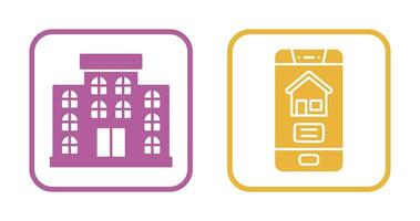 Apartment and Application Icon vector