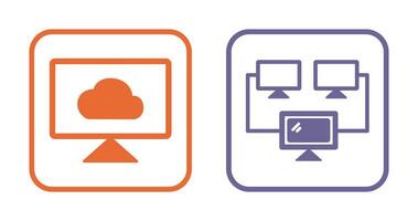 Cloud Systems and Connected   Icon vector