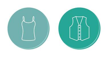 Ladies Vest and safety Icon vector