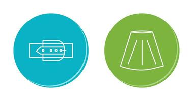 Skirt and Belt Icon vector