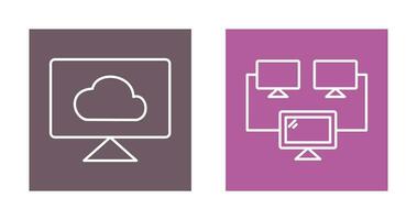 Cloud Systems and Connected   Icon vector