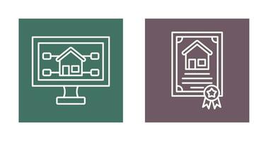 Attribute and Certificate Icon vector