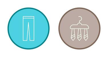 Trousers and Three Ties Icon vector