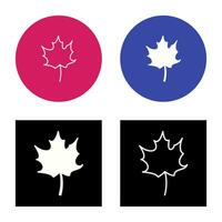 Autumn Leaf Vector Icon