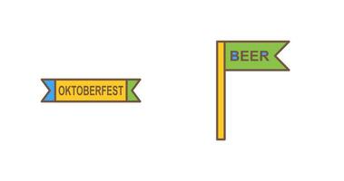 Oktoberfest Banner and Signboard Icon vector