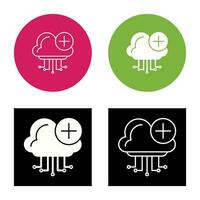 icono de vector de computación en la nube