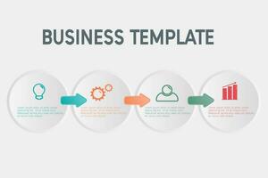 Business infographic template. Vector illustration. Can be used for workflow layout, banner, diagram, number options, web design.