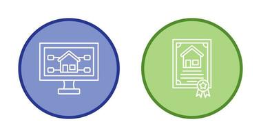 Attribute and Certificate Icon vector