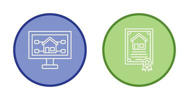 Attribute and Certificate Icon vector