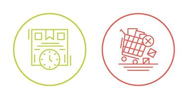 Time is Money and Offer End Icon vector