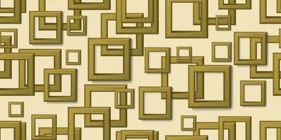 Background with squares without seams. Seamless background with voluminous brown squares. Vector illustration