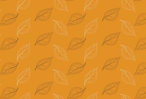 Versatile Autumn Leaves Pattern in a Spectrum of Fall Colors vector