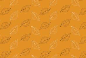 Versatile Autumn Leaves Pattern in a Spectrum of Fall Colors vector