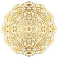 Luxury mandala gold transparent background in islamic arabesque style for invitation vector