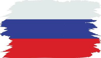 Vector russia day banner with realistic flag background