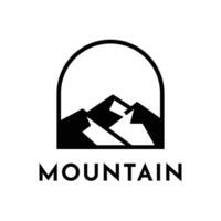 montaña pico logo diseño ideas vector