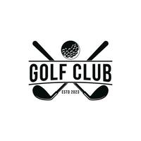 golf club logo vector diseño idea