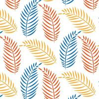 Modern seamless feather pattern design vector template