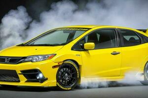 Sport car JDM Honda Civic Mugen RR. AI Generative Pro Photo