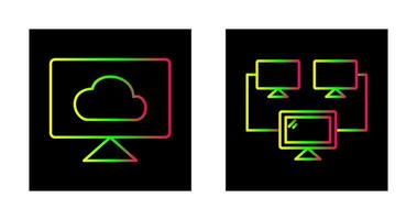 Cloud Systems and Connected   Icon vector