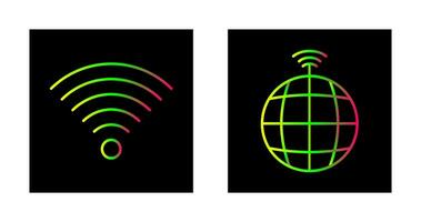 Signal on User and global Signals Icon vector