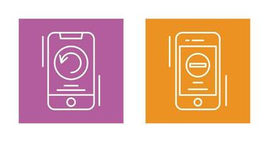 Restart and Remove Icon vector
