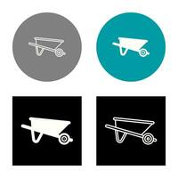 Wheelbarrow Vector Icon