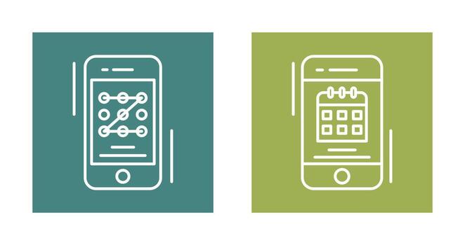 modelo código y calendario icono vector