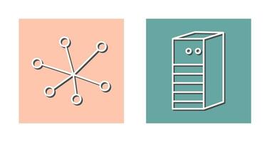 Internet and Server Network Icon vector