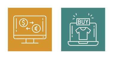 Currency Exchange and Buy Icon vector