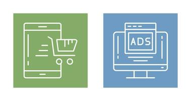 Online Shop and Digital Icon vector