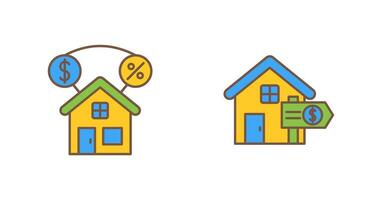 Mortgage and Sale Icon vector