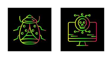 Bug and Virus Icon vector