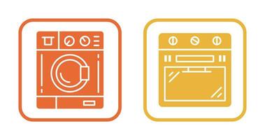 Washing Machine and Stove Icon vector