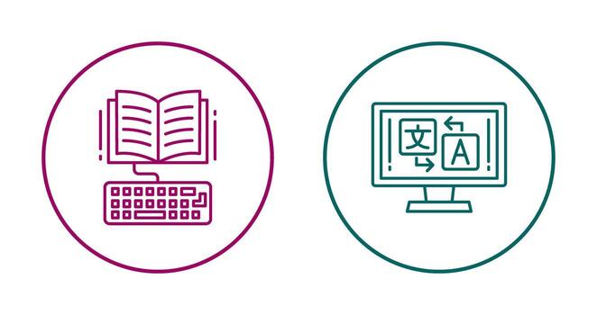 Study and Language Icon vector