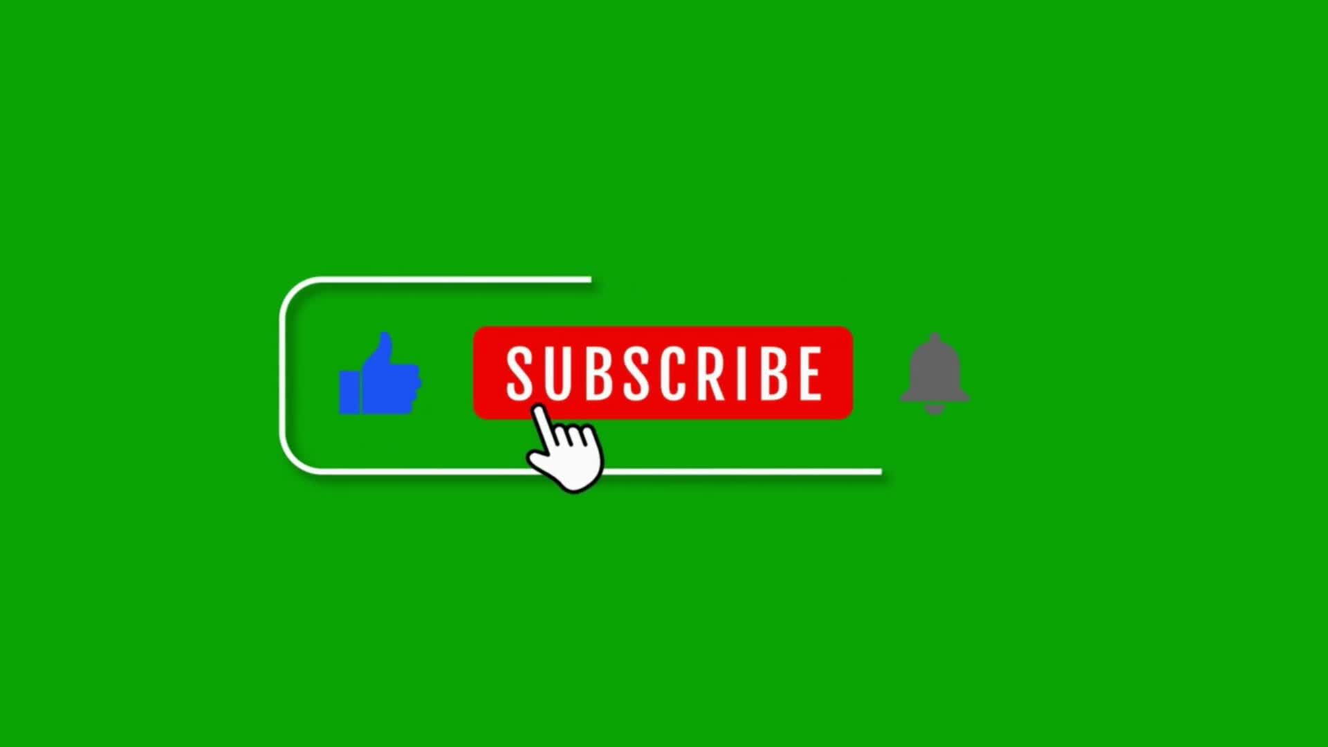 green screen background youtube subscribe button 4k resolution 33200427 Stock Video at Vecteezy