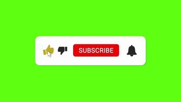 green screen background youtube subscribe button 4k resolution video