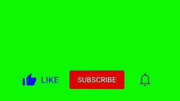 verde pantalla antecedentes Youtube suscribir botón 4k resolución video