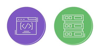 Web Coding ND Server Icon vector