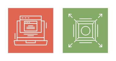 Pop Up and Maximize Icon vector
