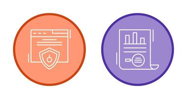 Web Security and Market Research Icon vector