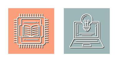 Cpu and Lamp Icon vector